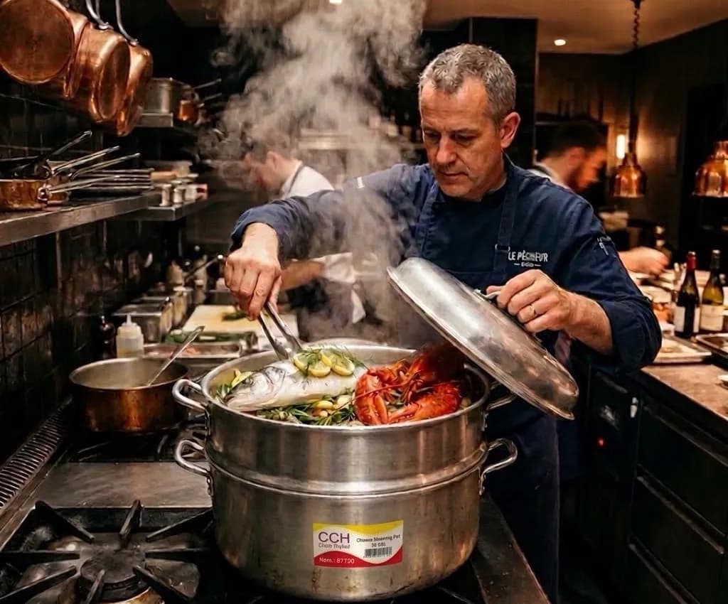 Penyebaran Haba Sekata — Periuk Kukus CCH | Pengukus Dim Sum Komersial Berbilang Tingkat by Yitec